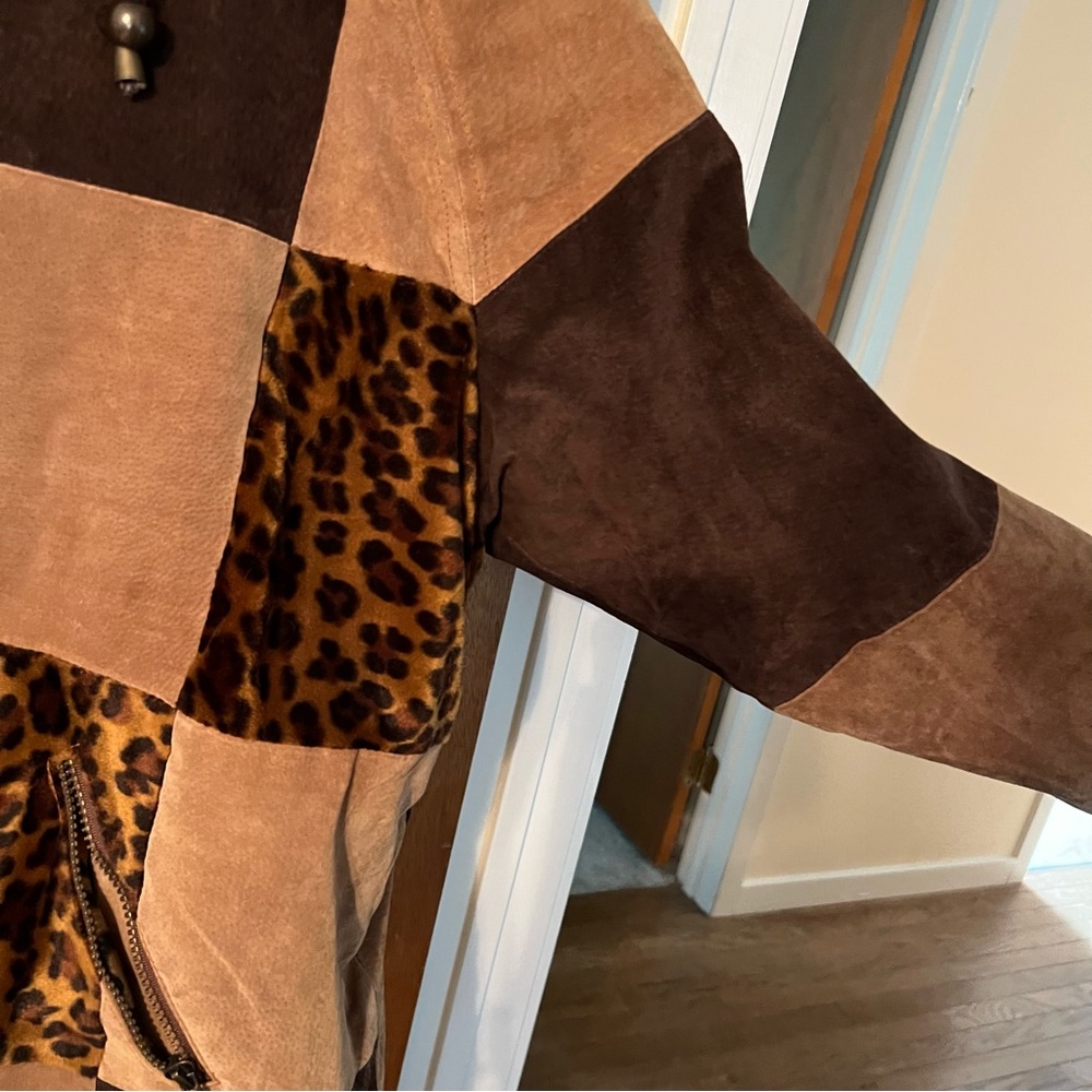Vintage Suede Patchwork Jacket - image 4